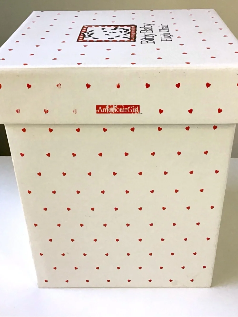 Vintage EMPTY BOX Bitty Baby High Chair BHC Pleasant Company American Girl Heart